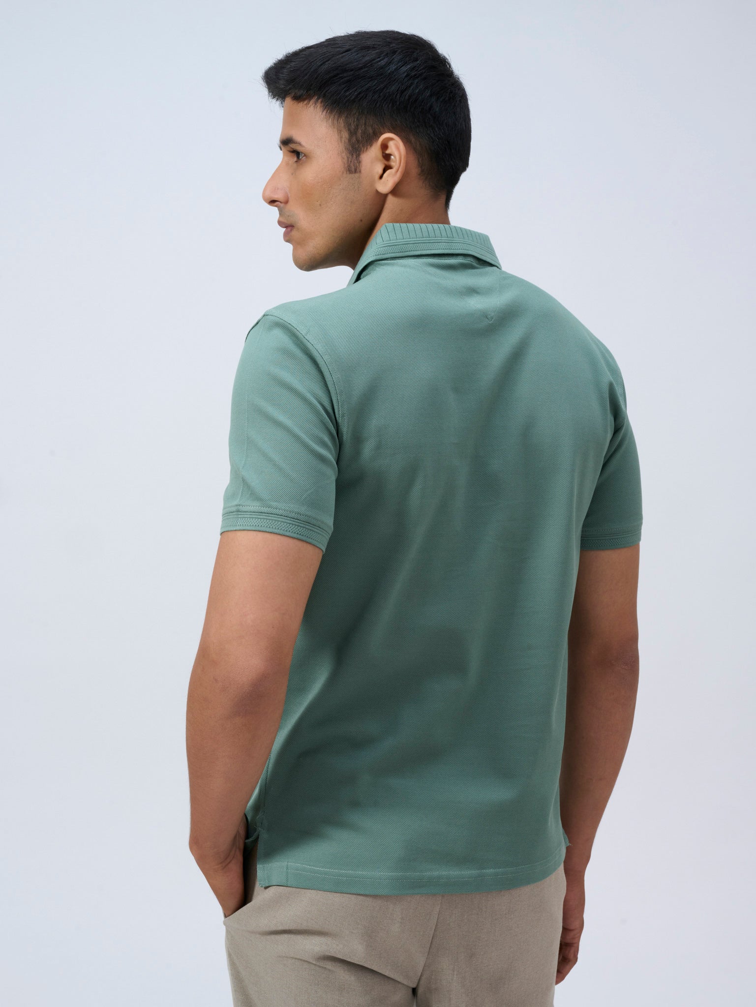 Spanish Green Mercerised Polo