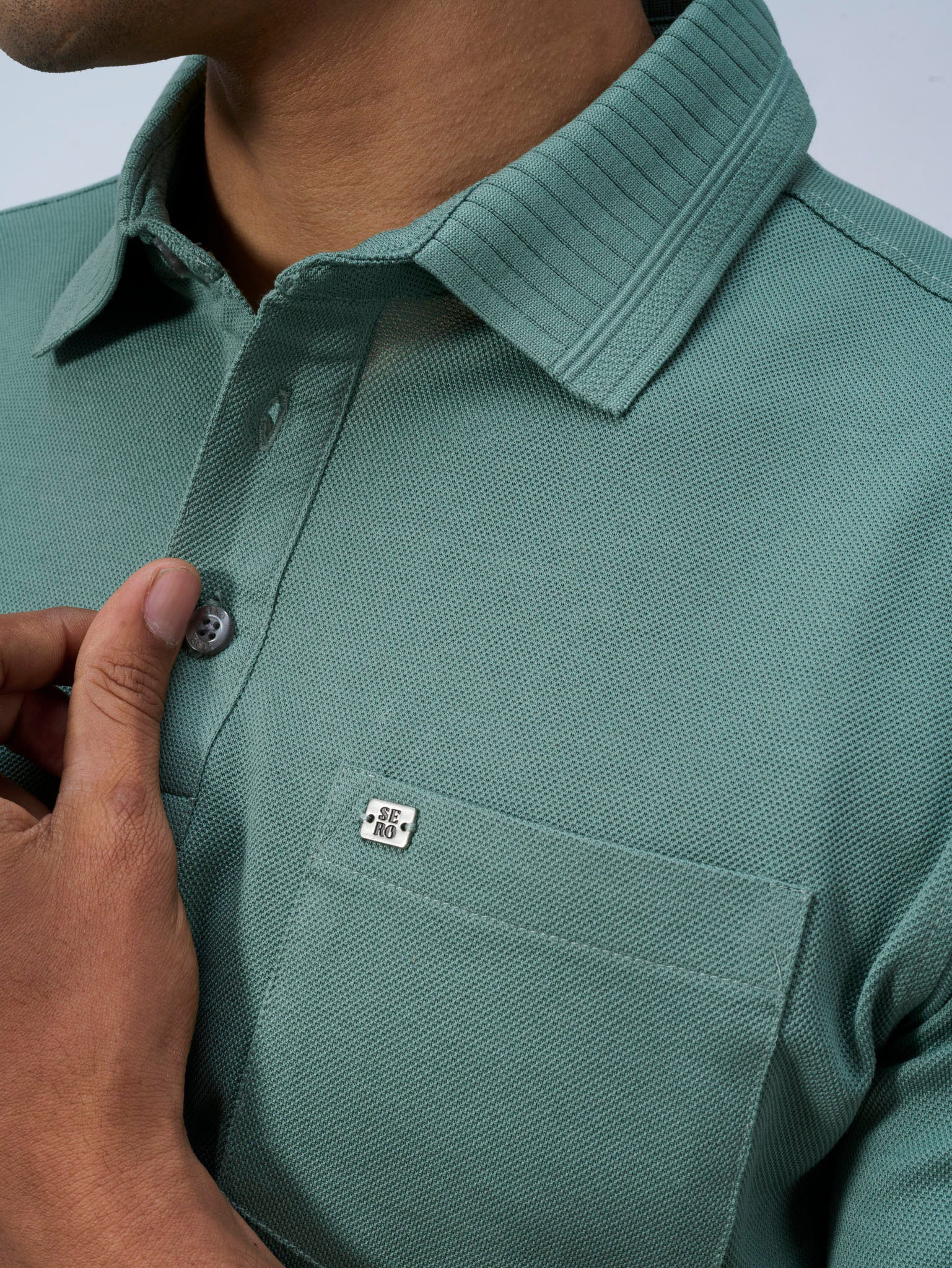 Spanish Green Mercerised Polo