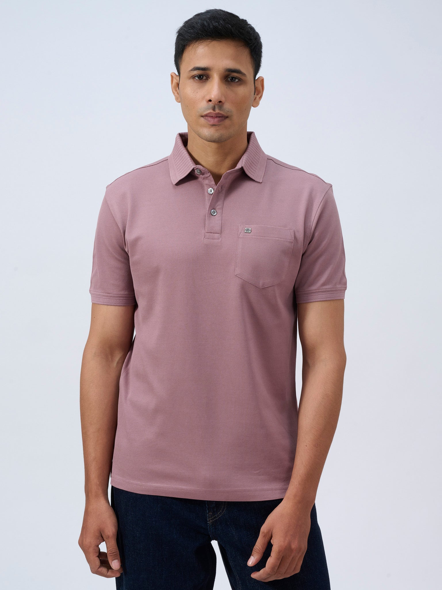 Rosy Brown Mercerised Polo