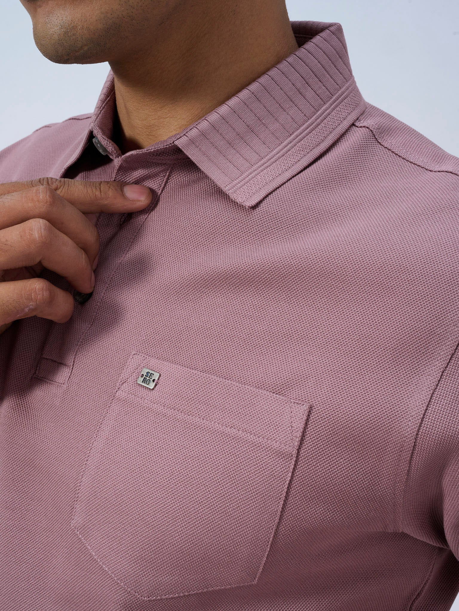 Rosy Brown Mercerised Polo