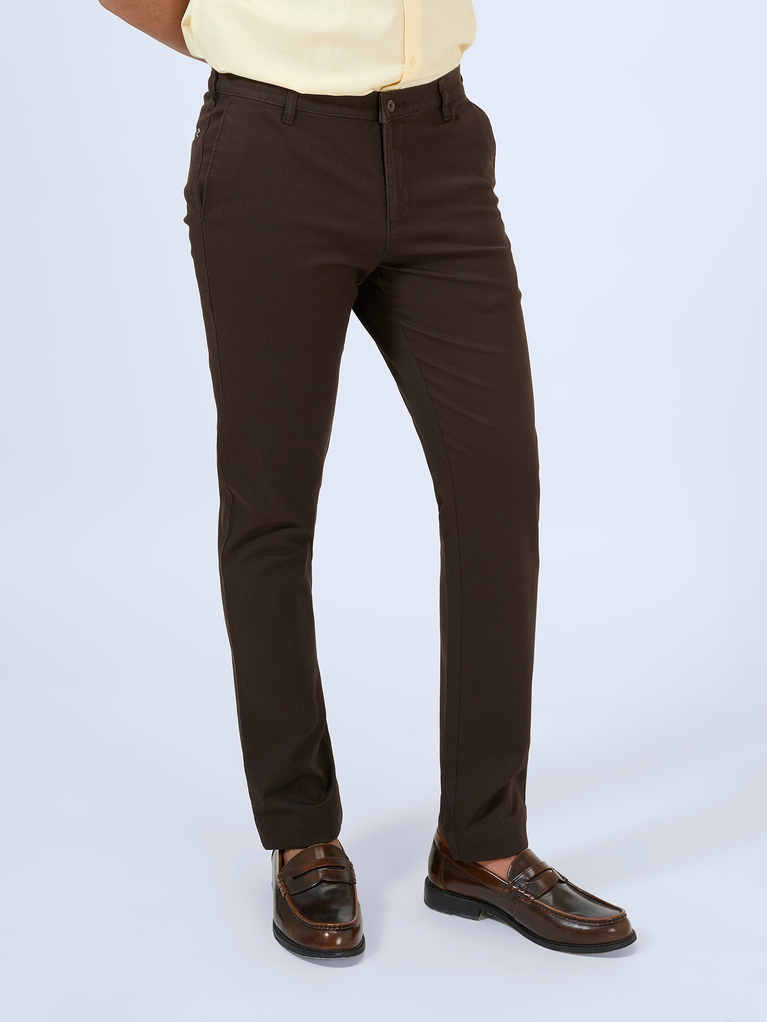 Coffee Bean Dobby Trousers