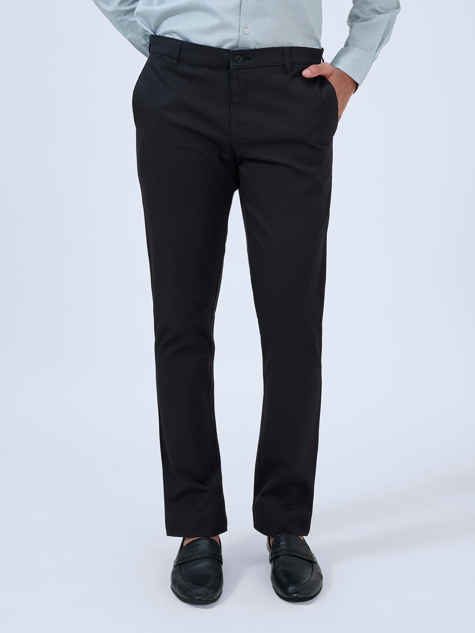 Twilight Blue Dobby Trousers