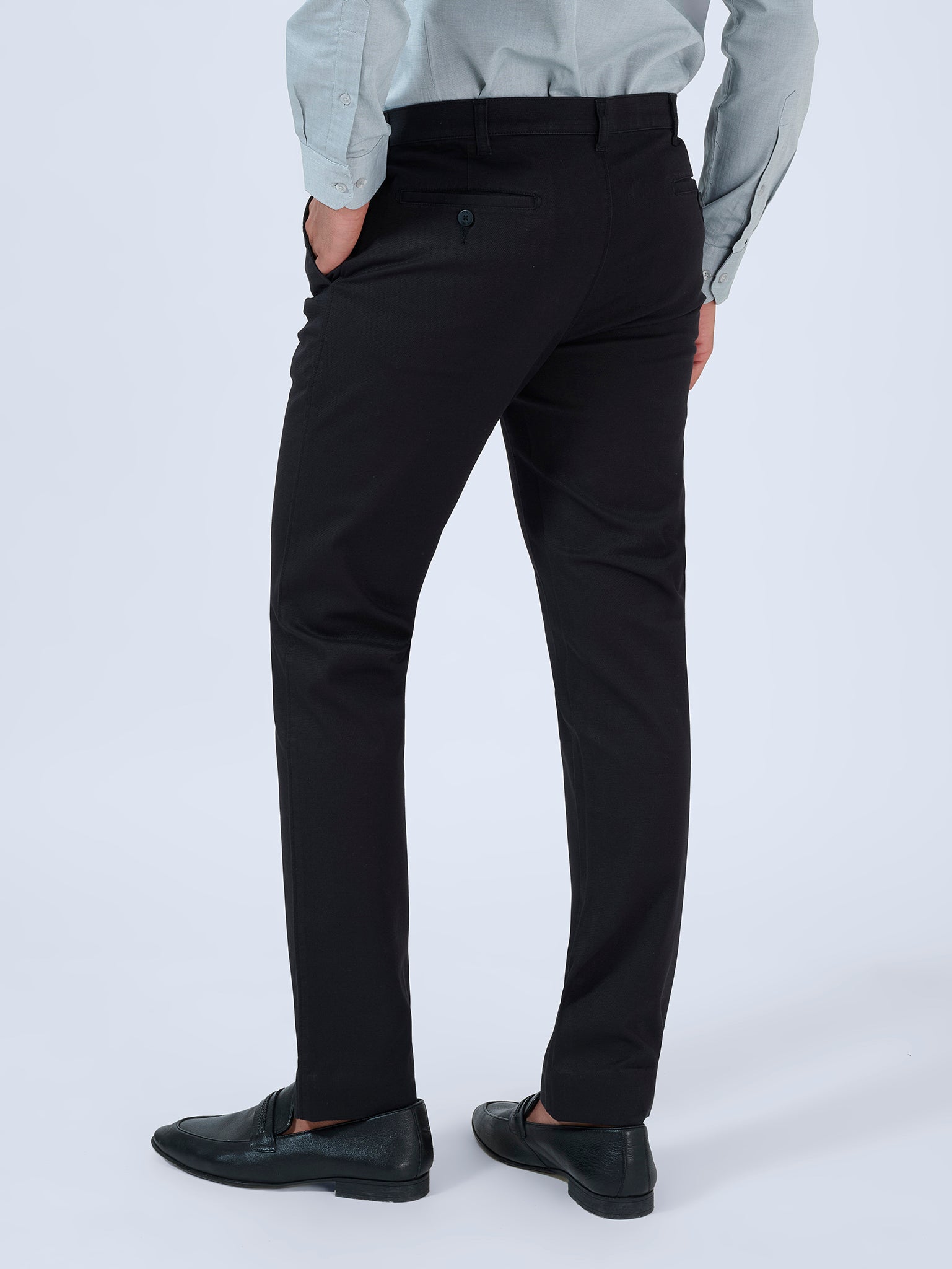 Twilight Blue Dobby Trousers