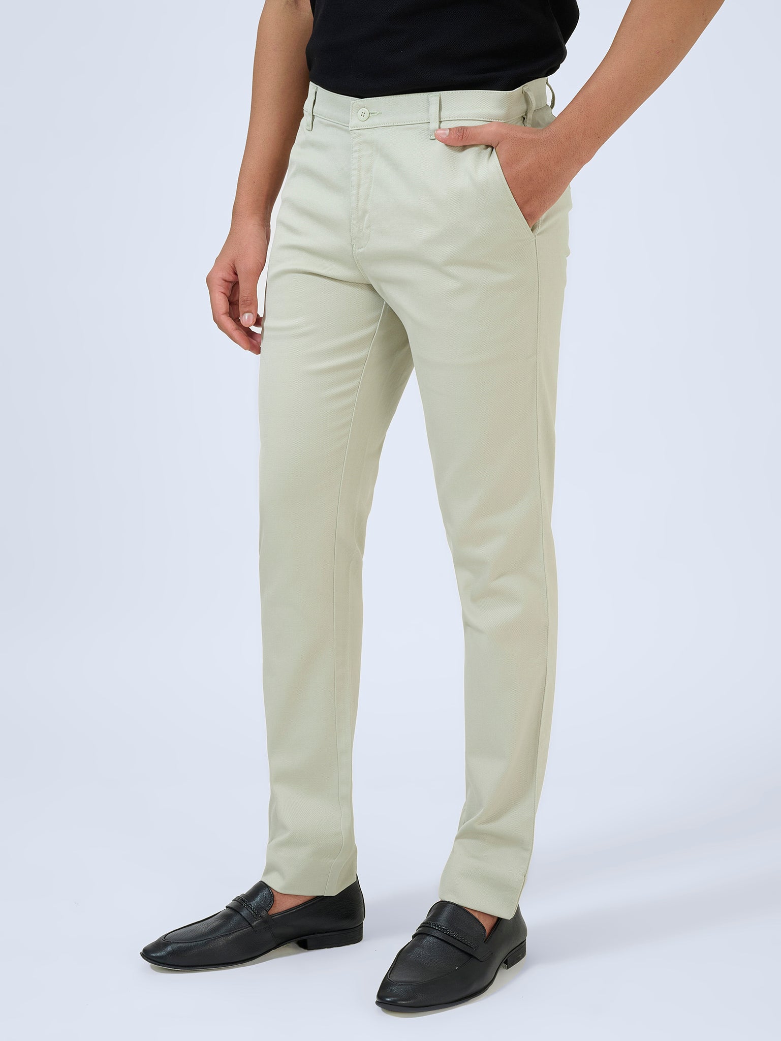 Avocado Whip Dobby Trousers