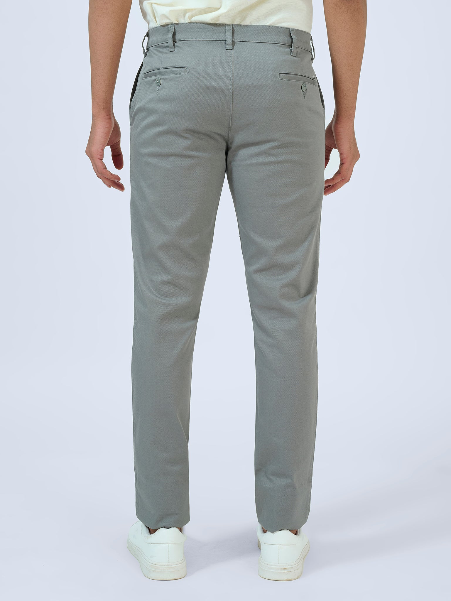 Slate Grey Dobby Trousers