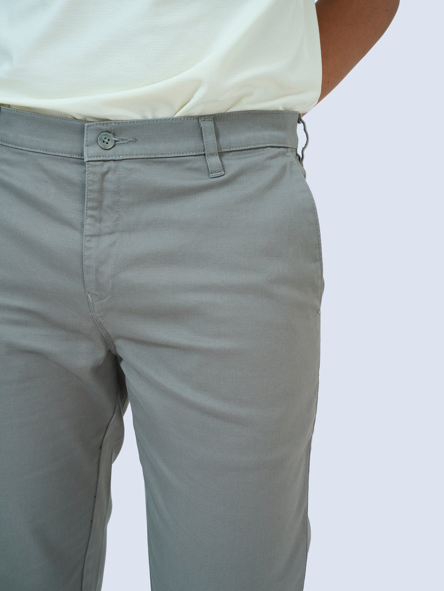 Slate Grey Dobby Trousers