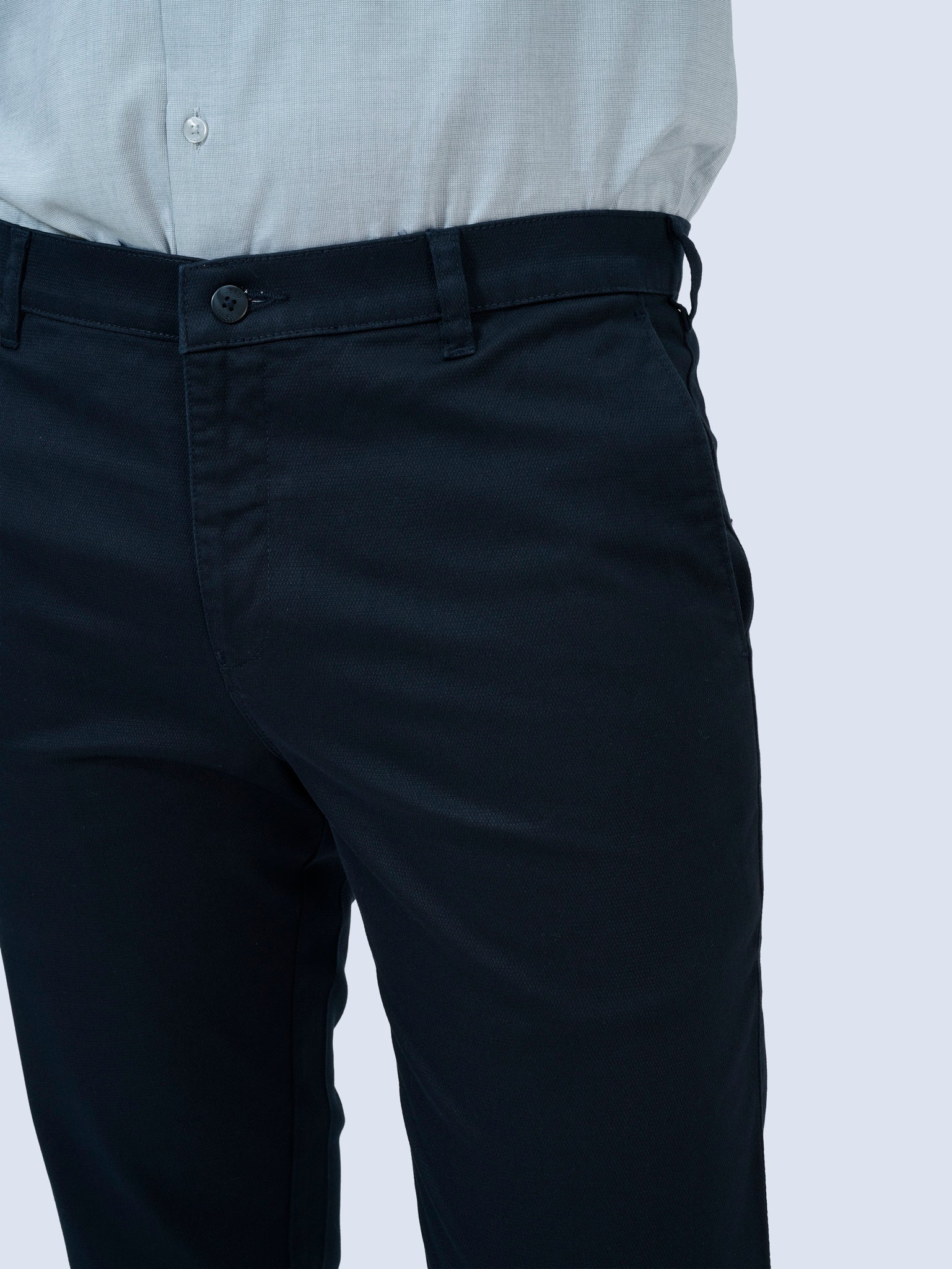 Deep Sapphire Dobby Trousers