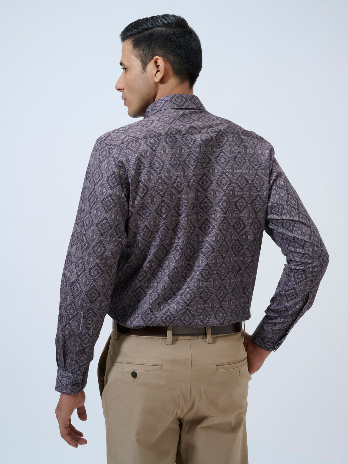Aubergine Diamond Print Shirt