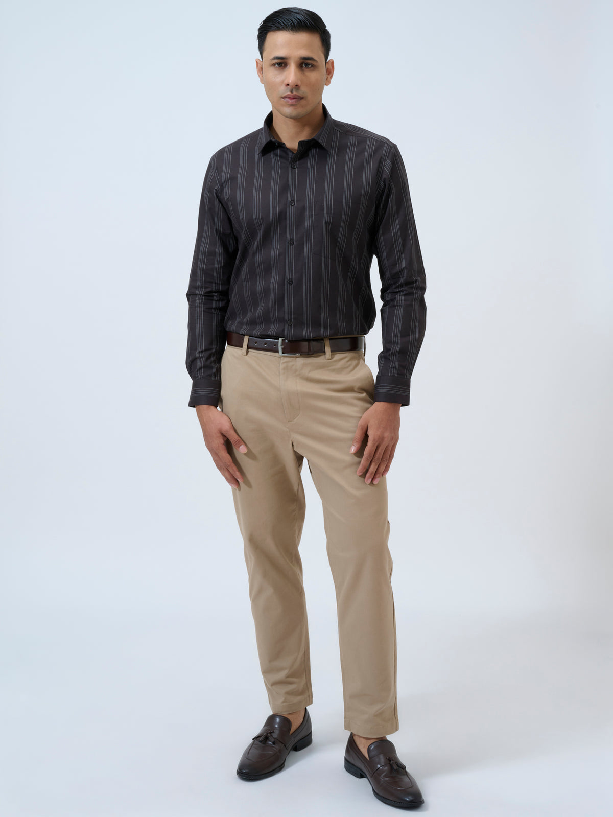 Chocolate Torte Striped Shirt