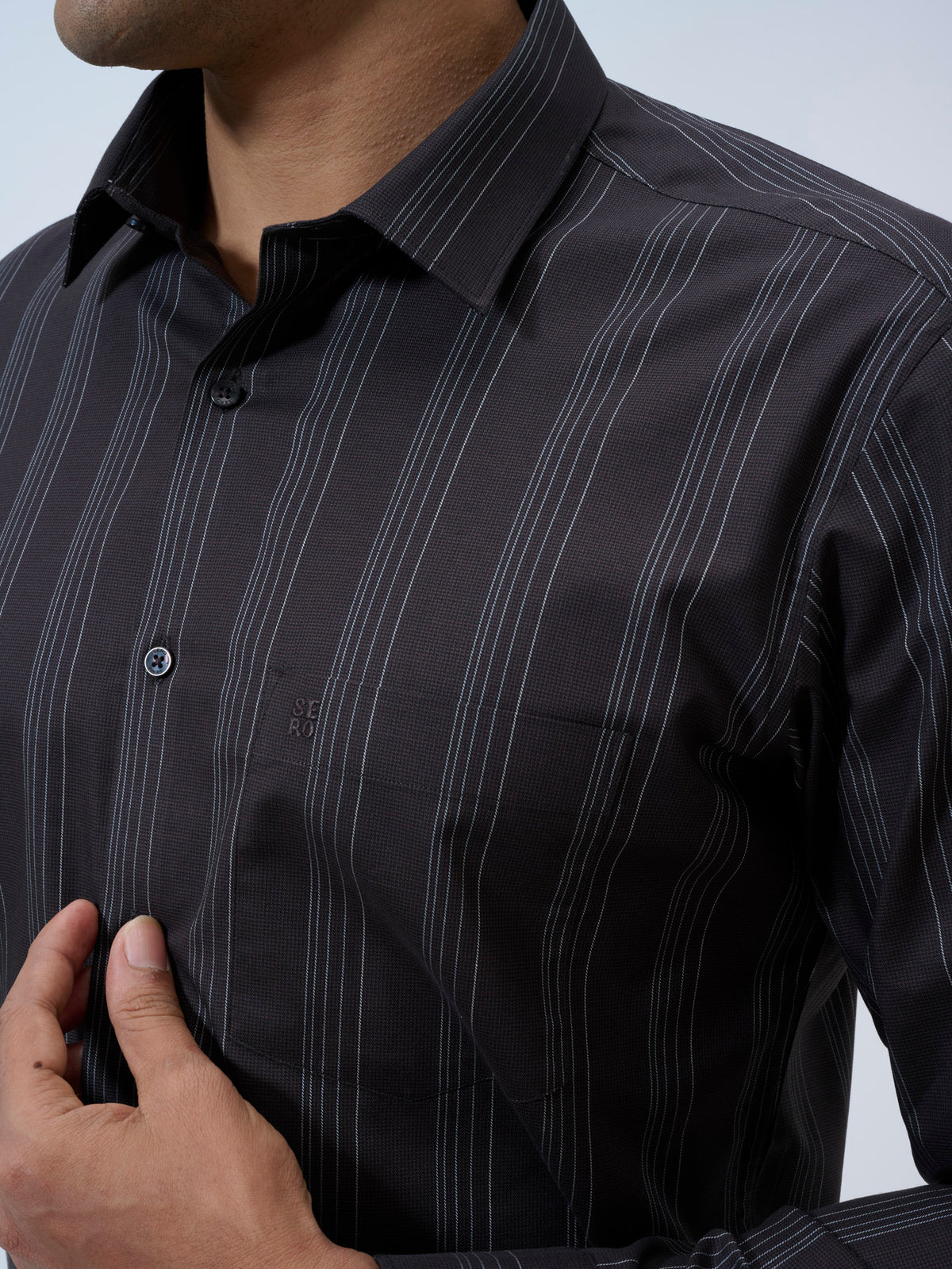 Chocolate Torte Striped Shirt